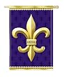 Fleur de Lis Silk Reflections Regular Size Flag Fleur de Lis Silk Reflections Regular Size Flag