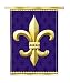 Fleur de Lis Silk Reflections Regular Size Flag