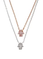 Silver One Gargantillas Mano de Fátima Oro Rosa