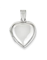 Sterling Silver 18mm Domed Heart Locket. Metal Wt- 3.75g