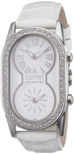 Esprit Damen-Armbanduhr Chronograph Leder EL101192F10