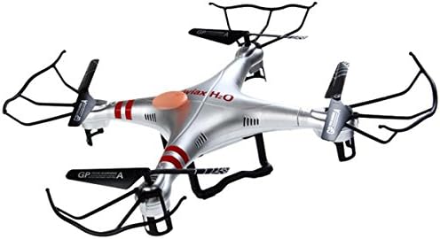 GPTOYS H2O Aviax Waterproof Drone 3D Eversion 6 Axis Gyro Headless Mode 2.4GHz 4CH LCD RC Quadcopter Support DIY (Silver)