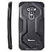 Hootech LG G Flex Case, GreatShield Fusion Hybrid Dual Layer Shock Absorbing Snap On Rugged Case Back Cover for LG G Flex - (Black)