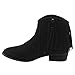 Reneeze AE17 Women's Side Zipper Fringe Low Block Heel Dress Ankle Booties