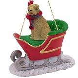 Soft Coated Wheaten Terrier Sleigh Dog Christmas Ornament 41PYxFbBdqL. SL160 Soft Coated Wheaten Terrier Sleigh Dog Christmas Ornament