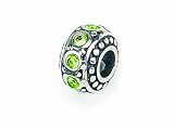Zable(tm) Sterling Silver Crystal Birthstone August Bead / Charm