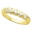 14K Yellow Gold Diamond Wedding/Anniversary Band - 0.25 Ct.