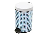 Present Time Bathroom waste bin Mosaic blue