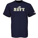 Navy Midshipmen Navy Blue Campus Yard T-shirt