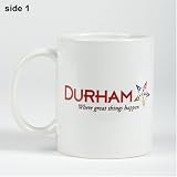 Durham White Ceramic Mug