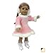 American Girl Pink Ice Skating Dress - American Girl Locker SKATES INCLUDED!!!!