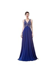 V-neck Chiffon Lace Sleeveless Evening Dress/Bridesmaid Dress/Prom Dress/Party Dress 