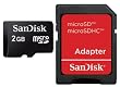 SanDisk microSD������ 2GB (SD�Ѵ������ץ�����°) SDSDQ-002G-J35A