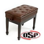 Walnut Adjustable Artist Piano Bench