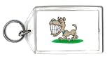Keychain with animal, dog