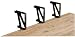 2x4basics  Dekmate Deck Bench Bracket, 2-Pack, Black
