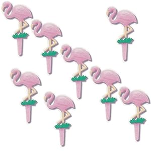 Flamingos Re-Usable CupCake Pics