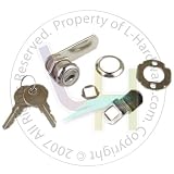NUSET 7/8 Keyed Alike Zinc Plated Utility Cam Lock (2378)