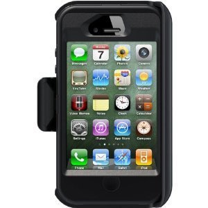 Otterbox iPhone 4s Black Defender Case Holster - Oct \'11 (Fits All Carriers)