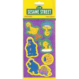 Sesame Street Stickers (2 Sheets) by Central Television Workshop