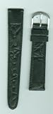 Genuine TIMEX Mens Black Leather Strap, wide end-piece 19mm, width 17mm, length 6 -3/4in