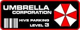 Resident Evil Umbrella Corp. Parking Decal Vinyl Decal Bumper Sticker 2"x5"