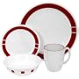 Corelle Livingware 16-Piece Dinnerware Set, Service for 4, Urban Red