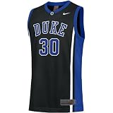 Nike Elite Duke Blue Devils #30 Black Alternate Replica Basketball Jersey