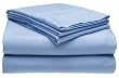 Pike Street Microfiber Solid Twin Sheet Set, Blue