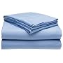 Pike Street Microfiber Solid King Sheet Set, Blue