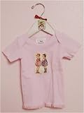VINTAGE-STYLE LITTLE GIRLS BABY GIRL LAP T-SHIRT ON PINK