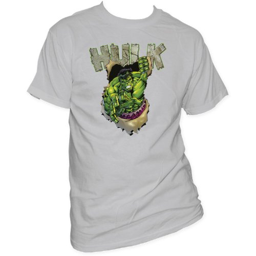  The Incredible Hulk Breakthrough Mens T-Shirt In Silver