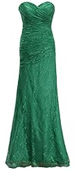 Floor Length Lace Shirred Evening Dress/Bridesmaid Dress/Prom Dress/Wedding Dress 