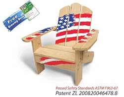 Lohasrus Kids Indoor / Outdoor Chair 20131-Passed Safety Standards ASTM F963-07, Dual Non-toxic Clear Painted Fir, for ages 2 to 6, Free Drawing Book