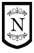 Monogram Regalia Garden Size Flag - N
