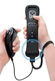 Nintendo Wii Bundle Wiimote (Wii Remote) Black and Nunchuk with *Black Motion Plus*Limited Edition with free silicon case