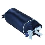 Swell Blue Heaven Satin Bolster Pillow