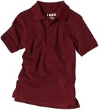 Izod Kids Boys 2-7 Short Sleeve Pique Polo, Burgundy, Small