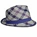 41PZKuLuCLL. AA75  PURPLE VIBRANT PLAID LIGHTWEIGHT FEDORA HAT
