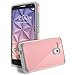 Alcatel One Touch Fierce XL Case, RANZ Grey with Pink Hard Impact Dual Layer Shockproof Bumper Case For Alcatel One Touch Fierce XL (5054N)