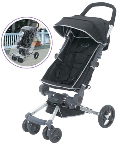 Summer Infant Quick Smart Easy Fold Stroller With Weathershield Carbon