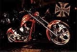 WEST COAST CHOPPERS RED BIKE POSTER 24 X 36 9112