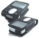 Creative Vision M Zen Video 30GB Hi-Grade Leather Case w/ Video Viewing Kickstand Belt Clip - Available in Black/Baby Blue/Green/ Pink (Black)