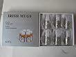 12pc - 6 Glass & Stainless Steel Holders Iced Irish Coffee Mugs with 6 Coctail Spoons