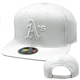 MLB American Needle ColorZ White Oakland Athletics Cap Hat Flat Bill Snapback