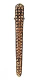 Hair Clip - Banana Style Encrusted in Genuine Crystal Stones (3-5/8