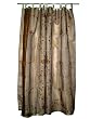 Gift for Her-2 Organza Fallow Base with Red Bell Embroidered Sari Curtains Drapes Panel 92" Tabs