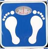 Child Bathroom Weight Scale Blue/footprints,Glass bathroom Scales also available!