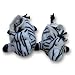 Infant Baby Black and White Animal Rattle Slipper Size 0-6 Months