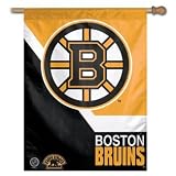 BOSTON BRUINS Team Logo Weather Resistant 27 by 37 VERTICAL FLAG (Indoor & Outdoor)